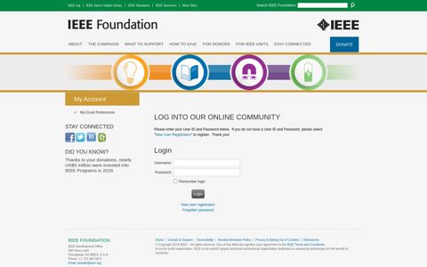 User Login - IEEE Foundation, Inc.