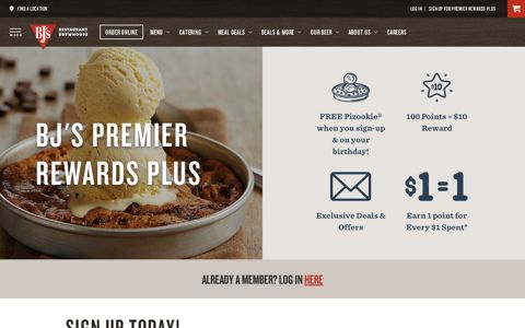 Sign Up For Premier Rewards PLUS - BJ's Restaurant
