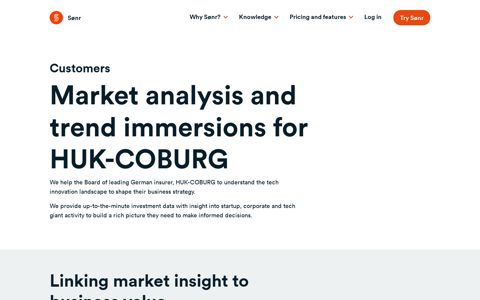Market and trend analysis for HUK-COBURG • Sønr