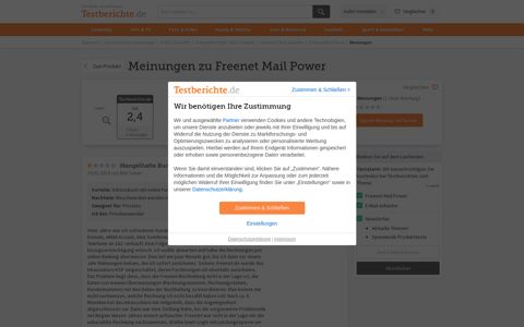 Meinungen zu Freenet Mail Power | Testberichte.de