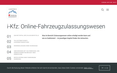 i-Kfz: Online-Fahrzeugzulassungswesen | Landkreis Marburg ...