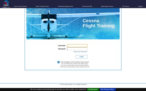 to Login - Cessna Flight Training - King Schools