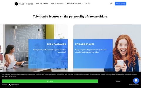 #1 Recruiting Software for Video Application | TALENTCUBE