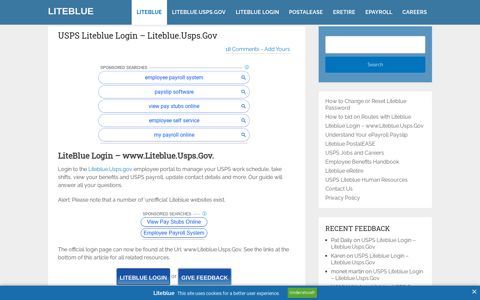 Liteblue Usps Login Official (Liteblue Usps Gov) | Liteblue ...