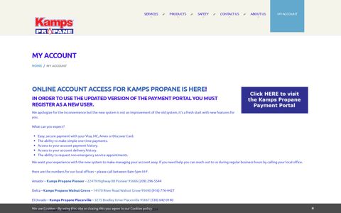 My Account | Kamps Propane