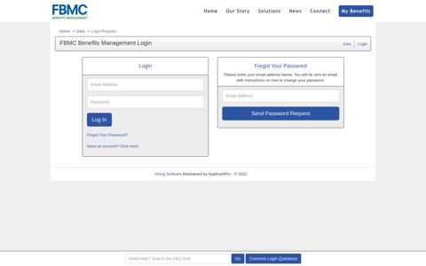FBMC Benefits Management Login - Jobs - ApplicantPro