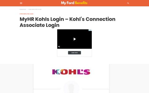 MyHR Kohls Login – Kohl's Connection Associate Login