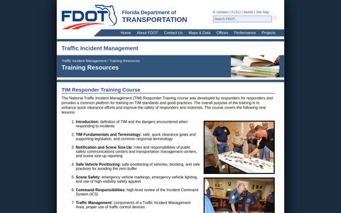 Training Resources - Traffic Incident Management