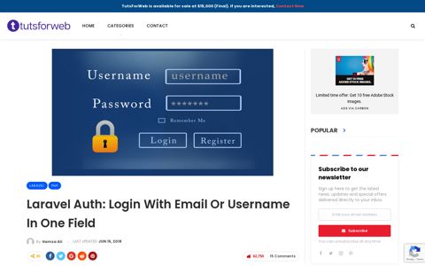 Laravel Auth: Login With Email Or Username In One Field ...