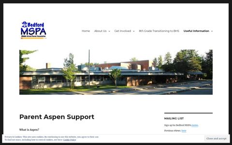 Parent Aspen Support | Bedford MSPA