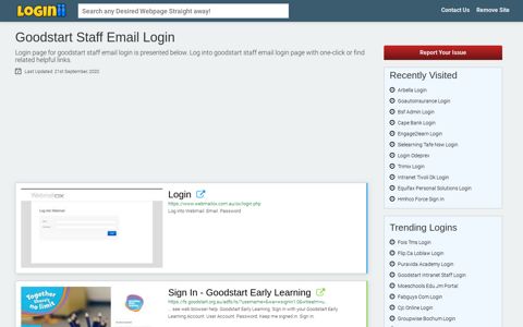 Goodstart Staff Email Login - Loginii.com