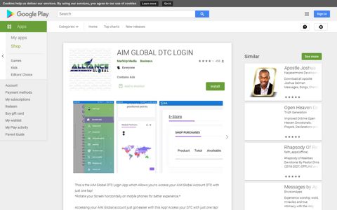 AIM GLOBAL DTC LOGIN - Apps on Google Play