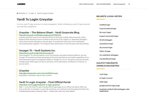 Yardi 7s Login Greystar | Allgemeine Informationen zur Anmeldung