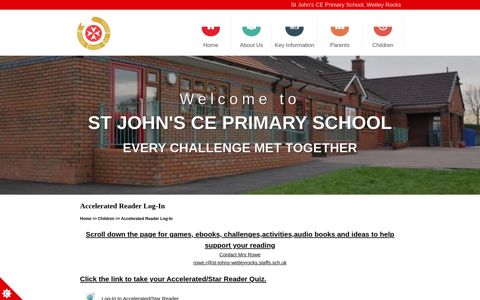 Accelerated Reader Log-In | St John's CE (C) Primary School