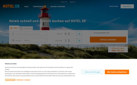 HOTEL DE | Über 300.000 Top Hotels weltweit buchen!