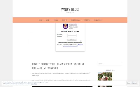 How to Change Your i-Learn Account (Student Portal UiTM ...