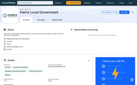 Harris Local Government - Crunchbase Company Profile ...