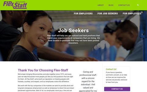Job Seekers | Apply now | Jobs Hiring | Staffing - Flex-Staff