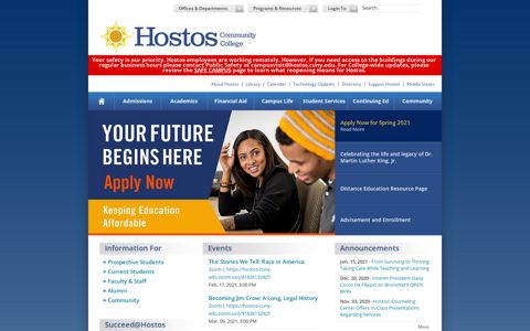 Hostos Community College: Home