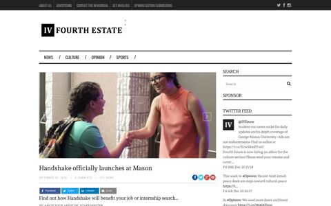 Handshake officially launches at Mason - GMU's Fourth Estate