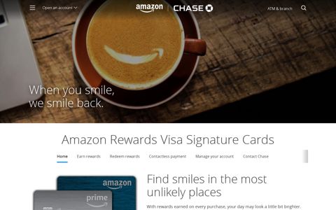 Amazon Rewards Card | Credit Cards | Chase.com