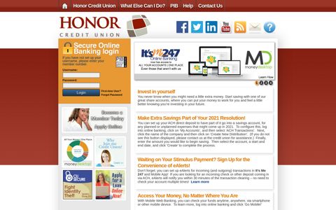 Honor Credit Union - Online Banking Community