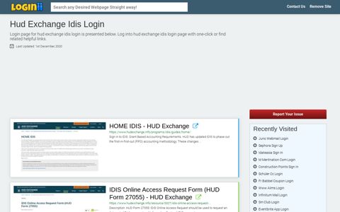 Hud Exchange Idis Login - Loginii.com