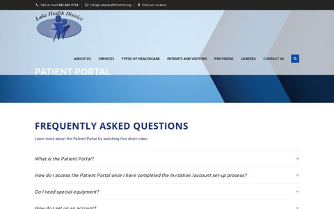 Patient Portal – Lake District Hospital