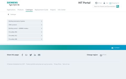 Catalogue - HIT Portal - Siemens