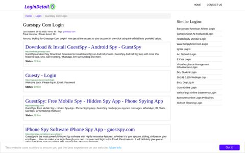 Guestspy Com Login Download & Install GuestSpy - Android ...
