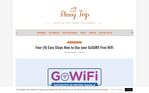 Four (4) Easy Steps How to Use your GoSURF Free WiFi ...