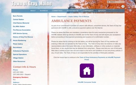 Ambulance Payments | Gray, ME