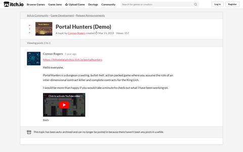 Portal Hunters (Demo) - Release Announcements - itch.io