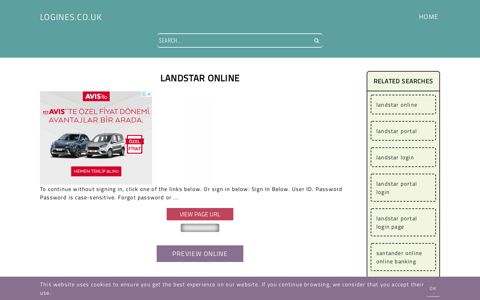 landstar online - General Information about Login