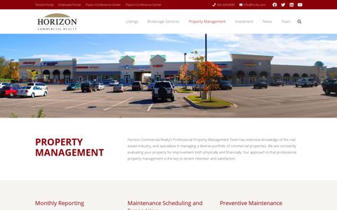 Property Management | Horizon Commercial Realty