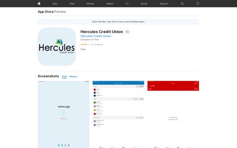 ‎Hercules Credit Union on the App Store