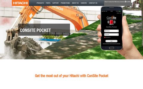 ConSite Pocket - Hitachi Construction Machinery Australia
