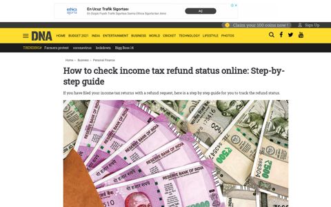 How to check income tax refund status online: Step-by-step ...