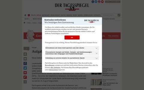 Aufgaben im Netz - Schule - Berlin - Tagesspiegel