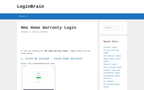 hms home warranty login - LoginBrain