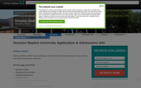 Houston Baptist University Application & Admissions Information