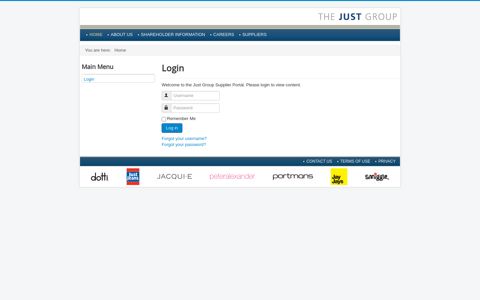 Login - The Just Group