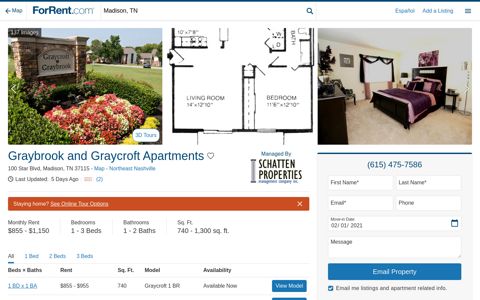 Graybrook and Graycroft Apartments For Rent in Madison, TN ...