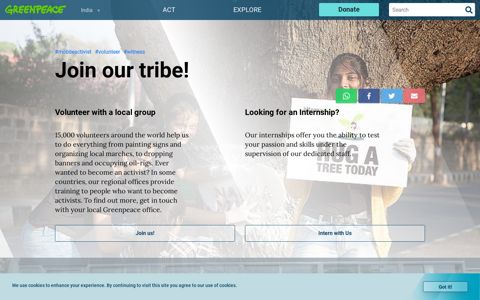 Join our tribe! - Greenpeace India - Greenpeace.org