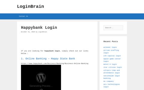 Happybank - Online Banking - Happy State Bank - LoginBrain