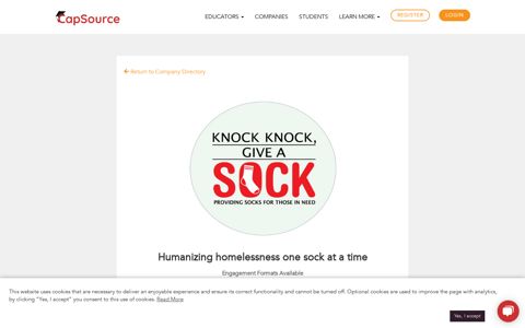 Knock Knock Give a Sock – CapSource