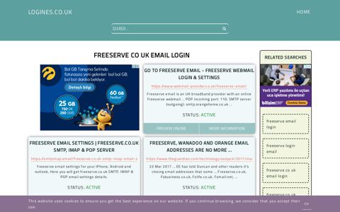 freeserve co uk email login - General Information about Login