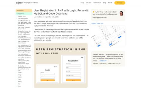 User Registration in PHP with Login: Form with MySQL and ...