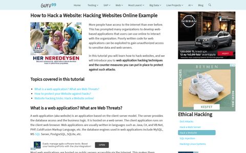 How to Hack a Website: Online Example - Guru99