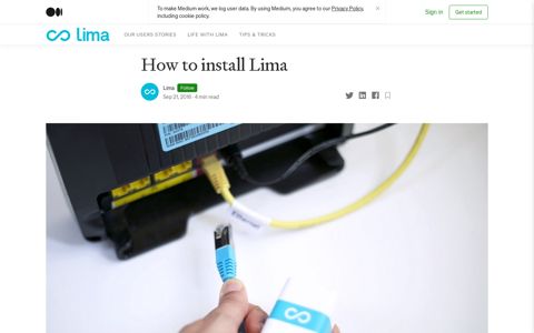 How to install Lima. We will follow the install process step ...